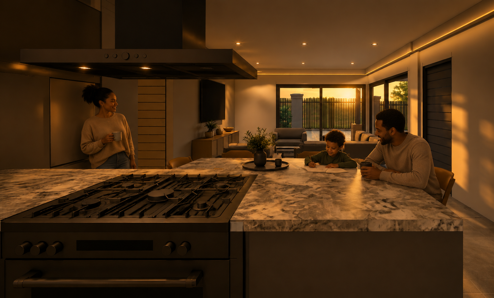 Kitchen and dining