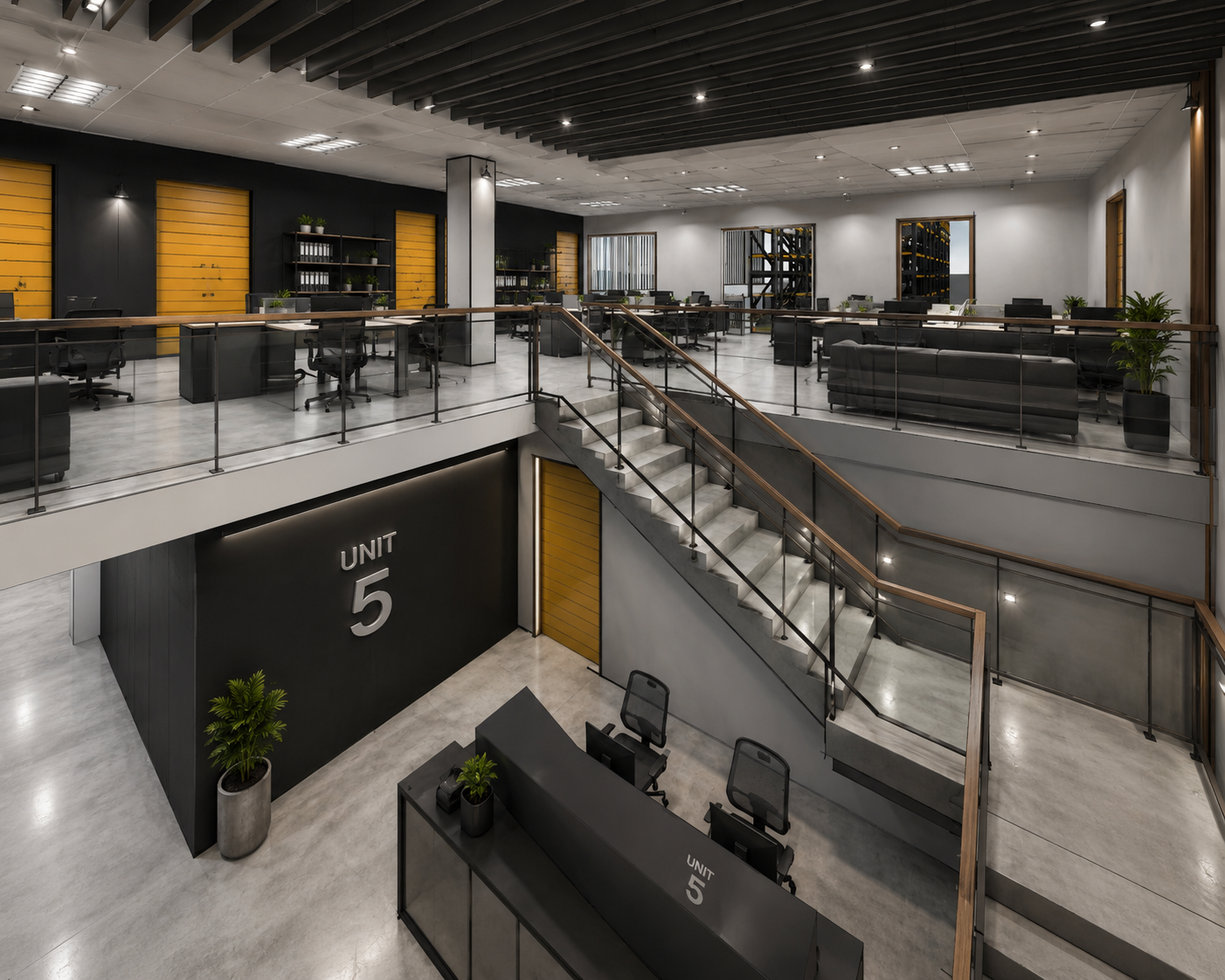 Reception and internal stair